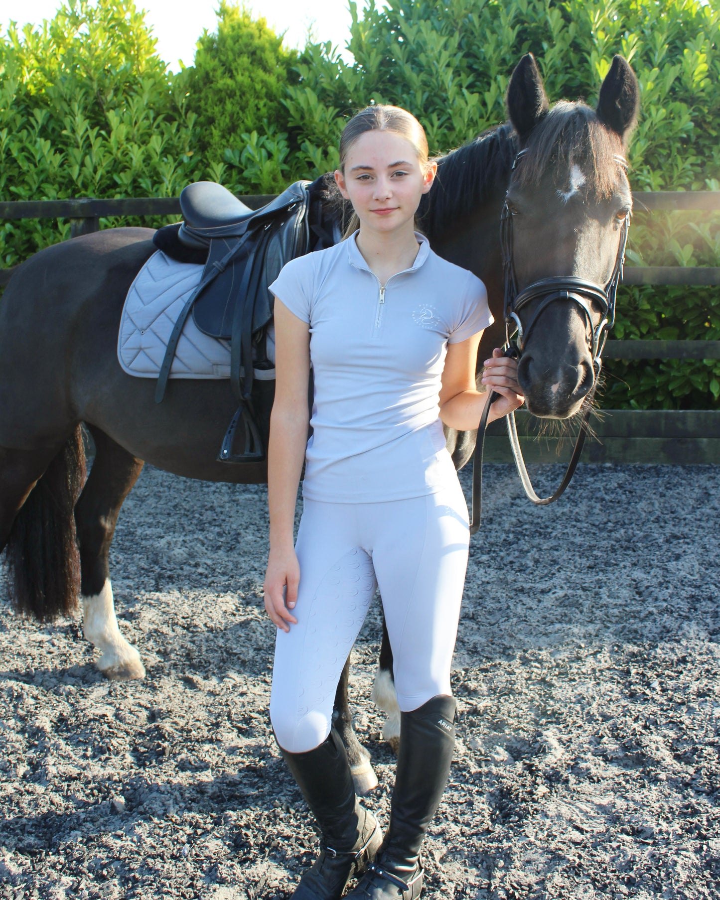 ADULT Grey Riding Leggings